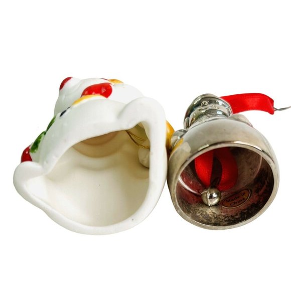 28 Christmas Ornaments Snow Theme & Bells Snowman Snowflakes Stars 28 pc lot - Picture 8 of 12